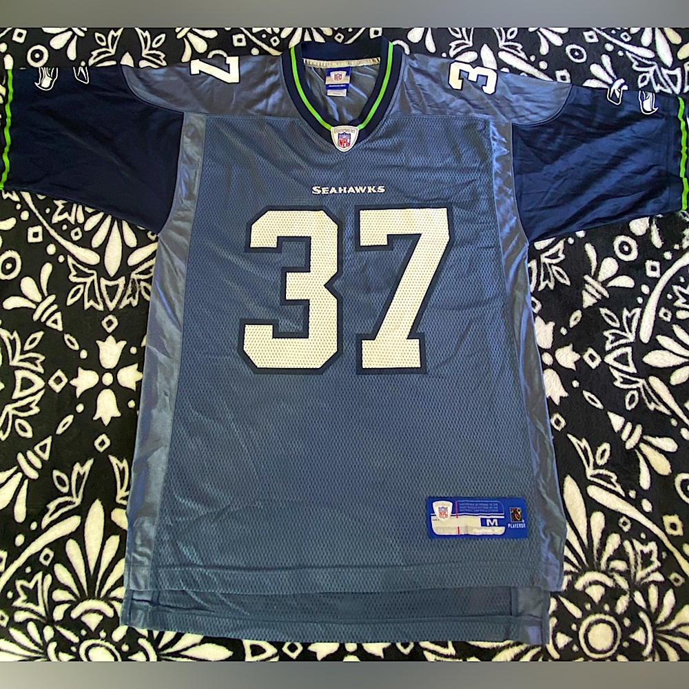 REEBOK NFL EQUIPMENT SEATTLE SEAHAWKS #37 SHAUN ALEXANDER JERSEY Size: MEDIUM